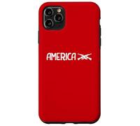Carcasa para iPhone 11 Pro MAX Gráfico de Rifles Cruzados patrióticos de Estados Unidos