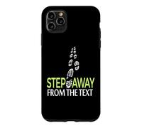 Carcasa para iPhone 11 Pro MAX Gráfico Divertido de Huellas Caminando alejarse del Texto