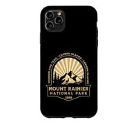 Carcasa para iPhone 11 Pro MAX Gráfico Retro Sunburst del Parque Nacional Mount Rainer Washington