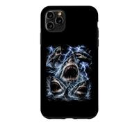 Carcasa para iPhone 11 Pro MAX Great White Shark Storm Funny Ocean Animal Marine Graphic
