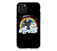 Carcasa para iPhone 11 Pro MAX Grim Reaper Riding Unicorn | Aesthetic Pastel Goth Girls