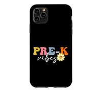 Carcasa para iPhone 11 Pro MAX Groovy Pre-k Vibes Equipo de Pre-Kindergarten Primer día de Clases