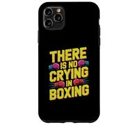 Carcasa para iPhone 11 Pro MAX Guantes de Boxeo Divertidos Retro con Texto en inglés «There Is No Crying In Boxing»