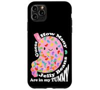 Carcasa para iPhone 11 Pro MAX Guess How Many Jelly Beans Are in my Tummy Funny Kawaii