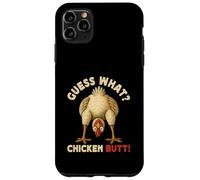 Carcasa para iPhone 11 Pro MAX Guess What Chicken Butt Meme Funny Chicken Farmer