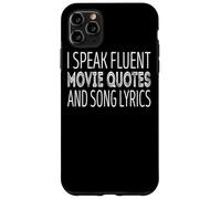 Carcasa para iPhone 11 Pro MAX Hablo con fluidez Citas de películas y Letras de Canciones