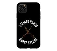 Carcasa para iPhone 11 Pro MAX Hairstylist Stained Hands Sharp Shears Cosmetologist