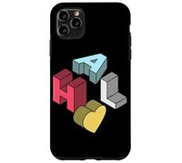 Carcasa para iPhone 11 Pro MAX HAL First Given Name Retro Isométrico Block Letters