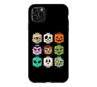 Carcasa para iPhone 11 Pro MAX Halloween Building Brick Head Pumpkin Ghost Zombie Costume
