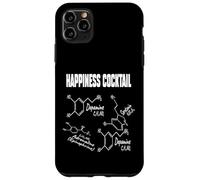 Carcasa para iPhone 11 Pro MAX Happiness - Molécula de serotonina Divertida para depresión y Salud Mental