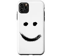 Carcasa para iPhone 11 Pro MAX Happy Pleased Face - Minimal Black Drawing