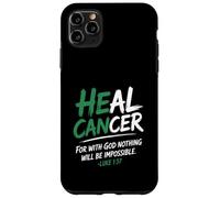 Carcasa para iPhone 11 Pro MAX He Can Heal Cancer Lymphoma Cancer God Christian Bible Verse