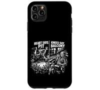 Carcasa para iPhone 11 Pro MAX Heart Says Pit Knees Say Balcony Festival de música Heavy Metal
