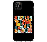 Carcasa para iPhone 11 Pro MAX Helping Tiny Humans Bloom Retro Colorful Teacher Design