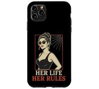 Carcasa para iPhone 11 Pro MAX Her Life Her Rules Cita Independiente Pin Up Girl