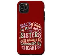 Carcasa para iPhone 11 Pro MAX Hermanas Side by Side Sisters Forever Connected Siblings Love Family