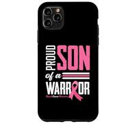 Carcasa para iPhone 11 Pro MAX Hijo Orgulloso de una mamá guerrera Concientización sobre el cáncer de Mama
