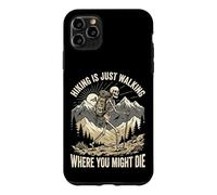 Carcasa para iPhone 11 Pro MAX Hiking Is Just Walking Where You Might Die Naturaleza