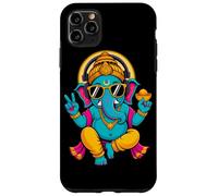 Carcasa para iPhone 11 Pro MAX Hindú Ganesha Puja Meditación Yoga Murti Elefante Dios India
