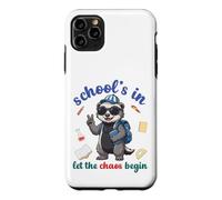 Carcasa para iPhone 11 Pro MAX Honey Badger Volver a la Escuela Vibra Escuelas En Deja Que Comience el Caos