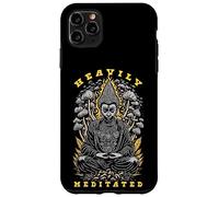 Carcasa para iPhone 11 Pro MAX Hongos mágicos psicodélicos de Buda de Yoga fuertemente meditados