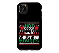 Carcasa para iPhone 11 Pro MAX Hot Cocoa and Christmas Movies Ugly Sweater Winter Art