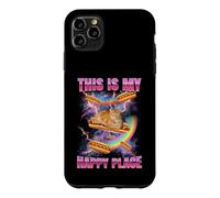 Carcasa para iPhone 11 Pro MAX Hot Dog Meme Cat My Happy Place Bootleg Glizzy Hot Dog