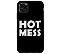 Carcasa para iPhone 11 Pro MAX Hot Mess Funny Mothers Day Costume For Mom/Sister Hot Mess