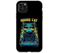 Carcasa para iPhone 11 Pro MAX House Cat DJ Rave EDM Music Deejay Equalizer Gafas de Sol