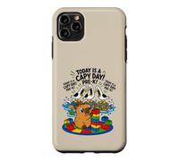 Carcasa para iPhone 11 Pro MAX Hoy es un día de Capibara, Divertido Juego de Palabras de Capibara, Gaviota, Grito Antes de K