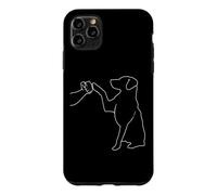 Carcasa para iPhone 11 Pro MAX Human and Dog Paw Fist Bump Dog Lover Dog and Man Friendship