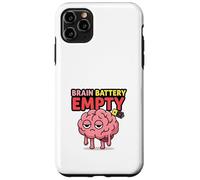 Carcasa para iPhone 11 Pro MAX Humor de energía Mental vacía batería Cerebral Divertida