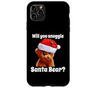 Carcasa para iPhone 11 Pro MAX Humor navideño Will You Snuggle Christmas Bear