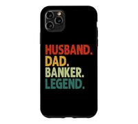 Carcasa para iPhone 11 Pro MAX Husband Dad Banker Legend Vintage Funny Banker Día del Padre