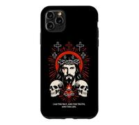 Carcasa para iPhone 11 Pro MAX I Am The Way John 14:6 Diseño de Calavera gótica de Jesús Cristiano