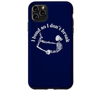 Carcasa para iPhone 11 Pro MAX I Bend so I Don't Break Yoga Meditación Esqueleto Espiritual