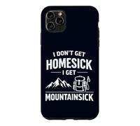 Carcasa para iPhone 11 Pro MAX I Don't Get Homesick I Get Mountainsick Divertido Juego de Palabras de Senderismo