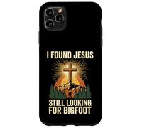Carcasa para iPhone 11 Pro MAX I Found Jesus Still Looking For Bigfoot Cristo Cruz Dios Rey