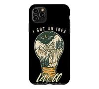 Carcasa para iPhone 11 Pro MAX I Got An Idea Let's Go Outside Vintage Hiking Outdoors Lover