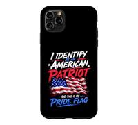 Carcasa para iPhone 11 Pro MAX I Identify As An American Patriot and This Is My Pride Flag