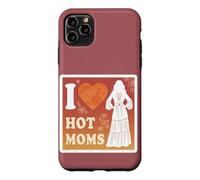 Carcasa para iPhone 11 Pro MAX I Love Hot Moms Boho - Camiseta para Hombre y Mujer, diseño con Texto Divertido