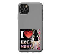 Carcasa para iPhone 11 Pro MAX I Love Hot Moms Comic - Camiseta para Hombre y Mujer, diseño con Texto Divertido