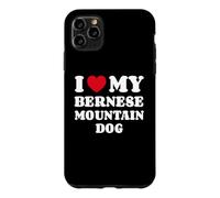Carcasa para iPhone 11 Pro MAX I Love My Bernese Mountain Dog Boyero de Montana Bernés
