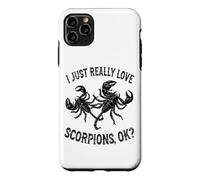 Carcasa para iPhone 11 Pro MAX I Love Scorpions Ok - Escorpión Lindo y Divertido