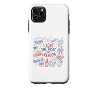 Carcasa para iPhone 11 Pro MAX I Love The Taste of Freedom Vintage American Foods Gráfico