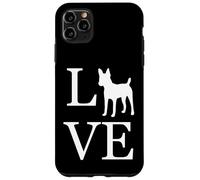 Carcasa para iPhone 11 Pro MAX I Love Toy Fox Terrier Dog Lover White Graphic Dueño de Mascota