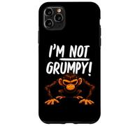 Carcasa para iPhone 11 Pro MAX I’m Not Grumpy Funny Angry Monkey Men Women Kids