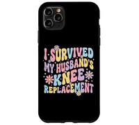 Carcasa para iPhone 11 Pro MAX I Survived My Husbands Knee Replacement Cirugia Articular