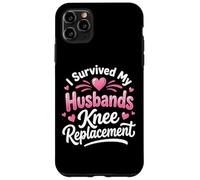 Carcasa para iPhone 11 Pro MAX I Survived My Husbands Knee Replacement Cirugia Articular