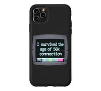 Carcasa para iPhone 11 Pro MAX I Survived The Age of 56k Connection: Funny Dial-Up PC Humor